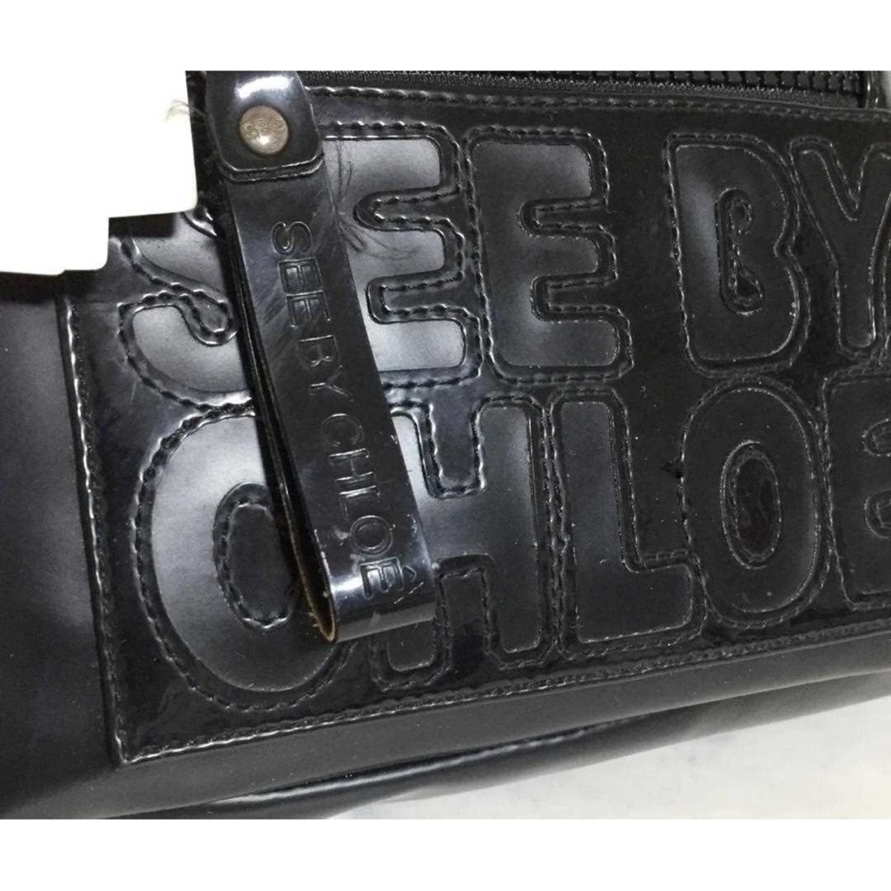 NWT See By Chloe Black Structured Tote with Modern Aesthetic - Picture 3 of 9